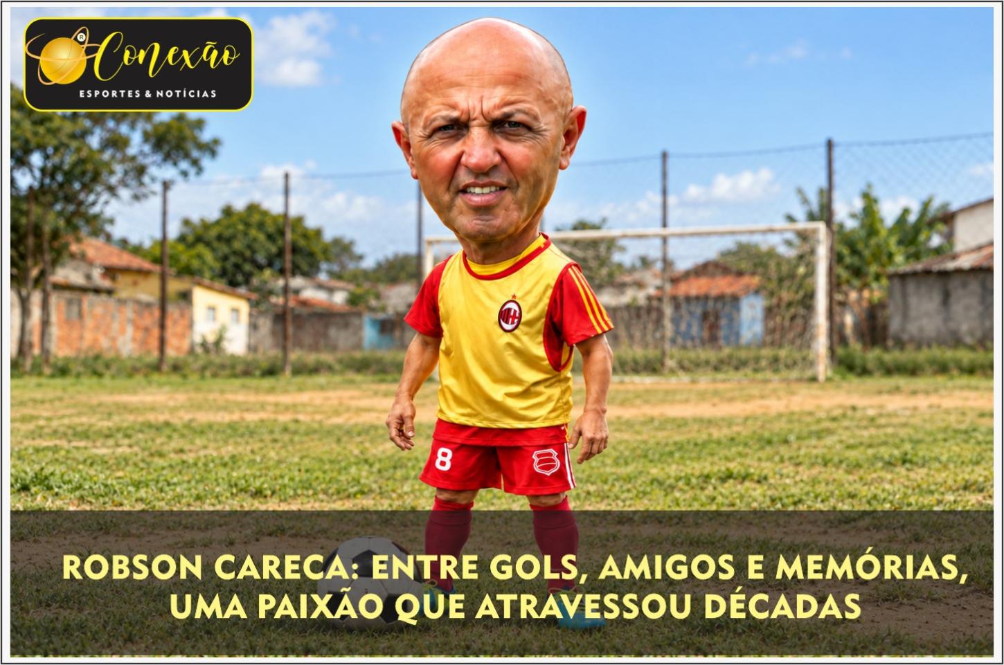 ROBSON CARECA: ENTRE GOLS, AMIGOS E MEMÓRIAS, UMA PAIXÃO QUE ATRAVESSOU DÉCADAS
